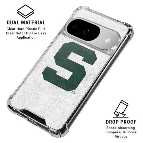 Michigan State University Spartans Mean Green S Google Pixel 10 Clear Case